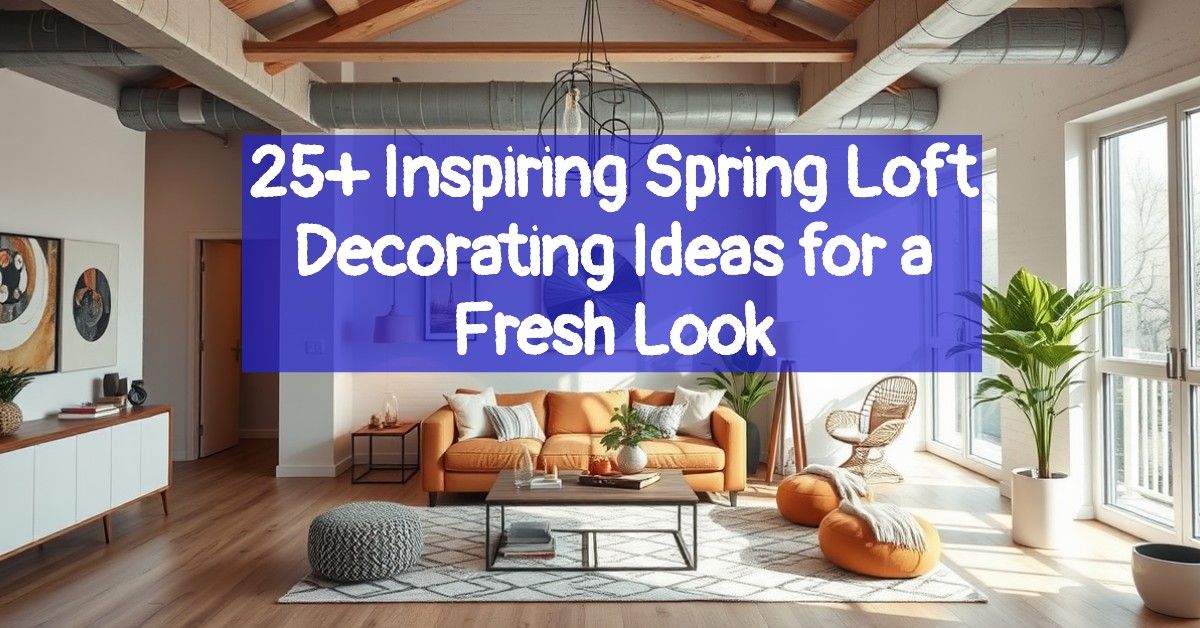 25+ Inspiring Spring Loft Decorating Ideas for a Fresh Look