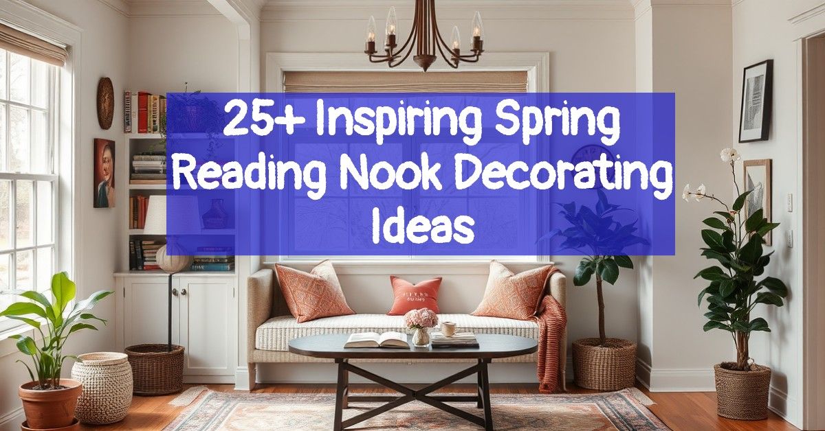 25+ Inspiring Spring Reading Nook Decorating Ideas