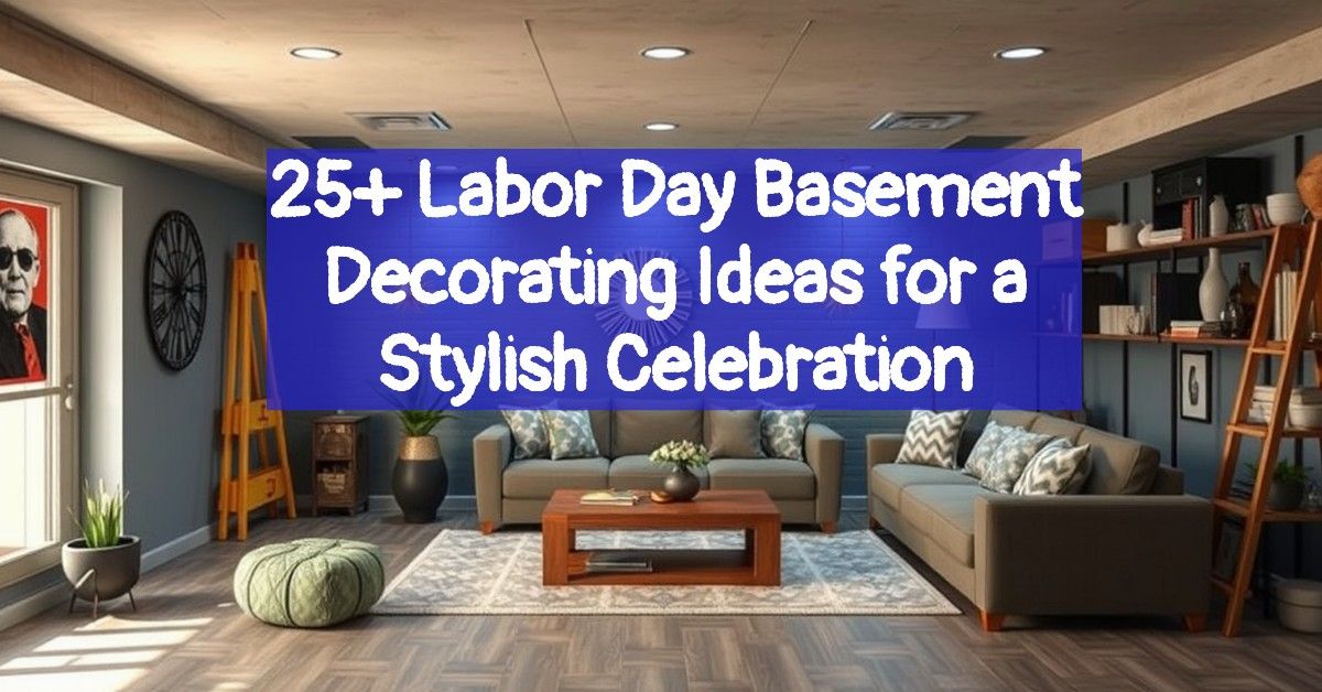 25+ Labor Day Basement Decorating Ideas for a Stylish Celebration