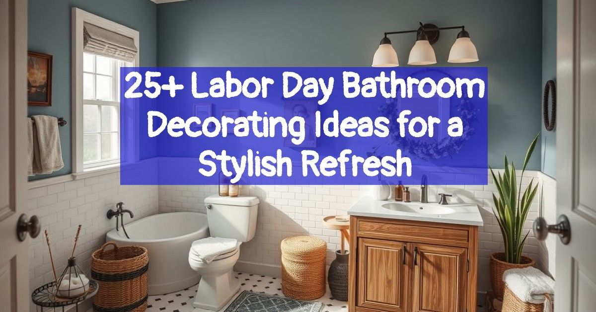 25+ Labor Day Bathroom Decorating Ideas for a Stylish Refresh