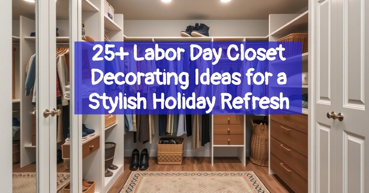 25+ Labor Day Closet Decorating Ideas for a Stylish Holiday Refresh