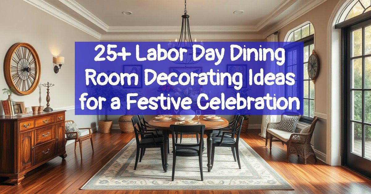 25+ Labor Day Dining Room Decorating Ideas for a Festive Celebration