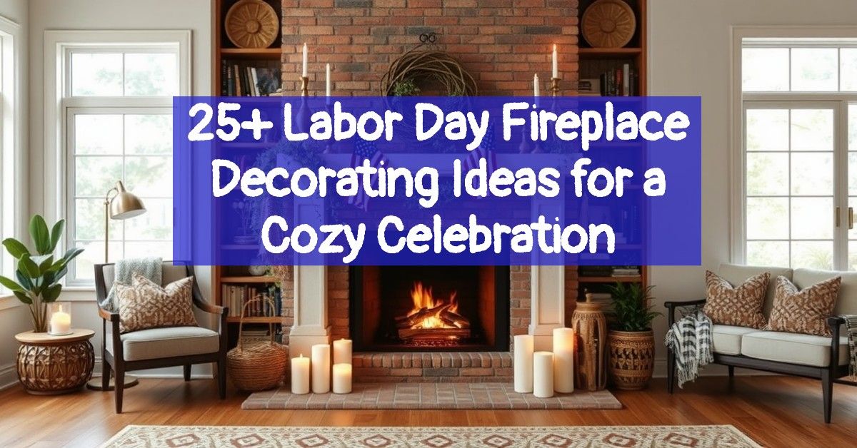 25+ Labor Day Fireplace Decorating Ideas for a Cozy Celebration