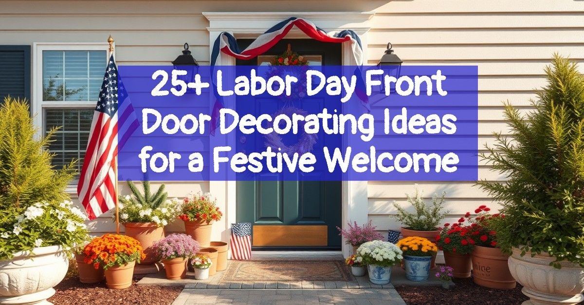 25+ Labor Day Front Door Decorating Ideas for a Festive Welcome