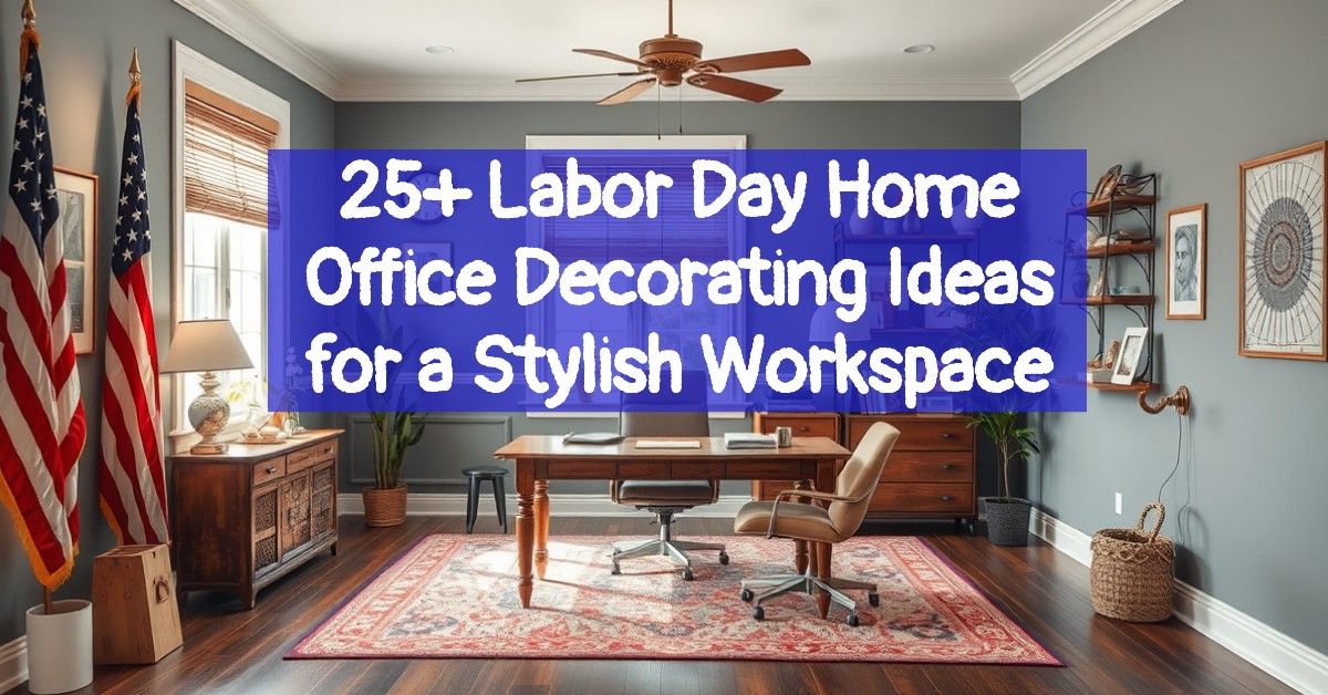 25+ Labor Day Home Office Decorating Ideas for a Stylish Workspace