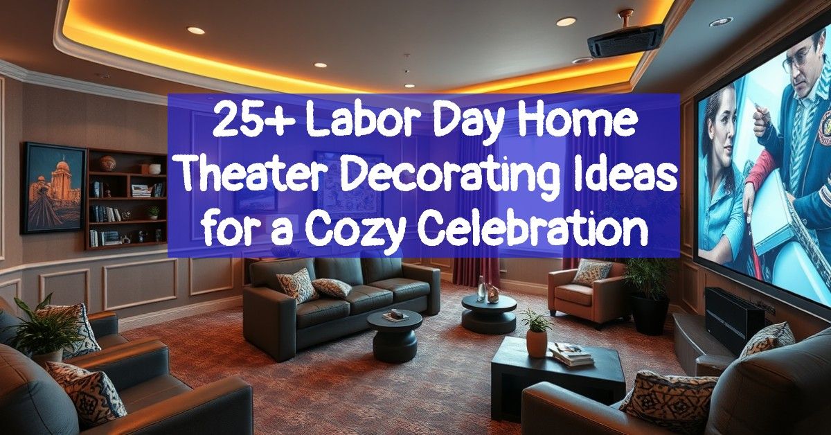 25+ Labor Day Home Theater Decorating Ideas for a Cozy Celebration