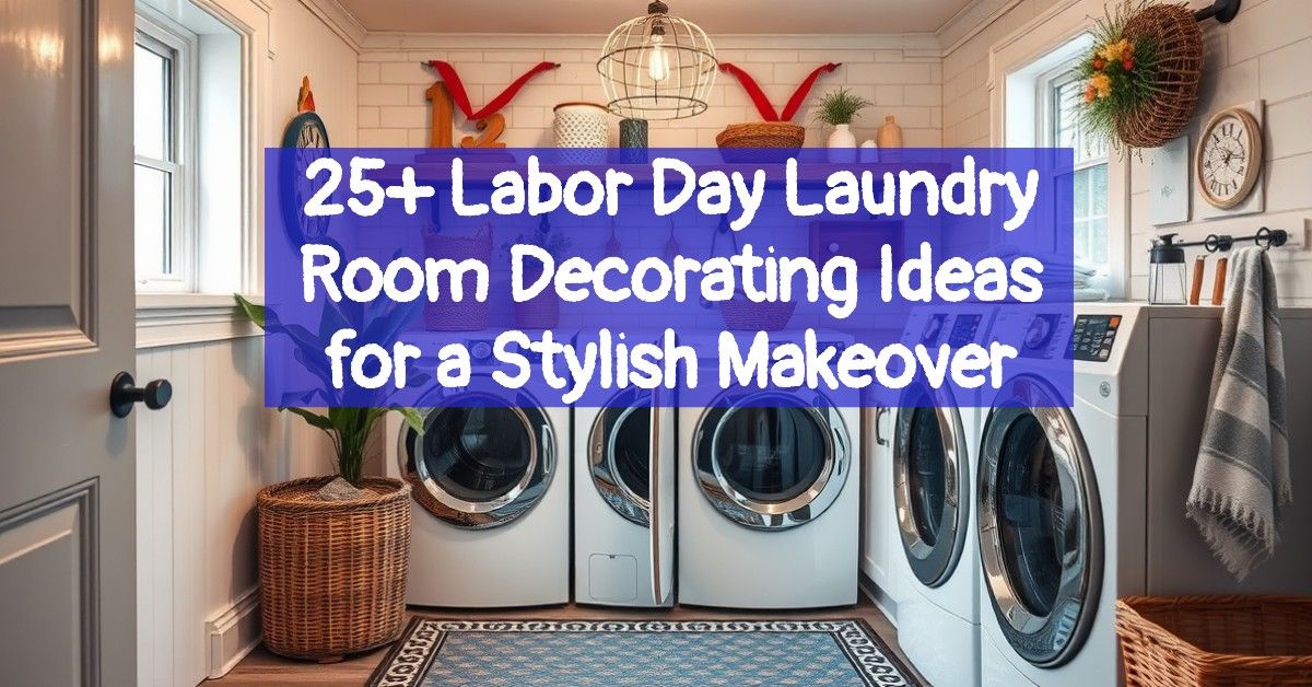 25+ Labor Day Laundry Room Decorating Ideas for a Stylish Makeover