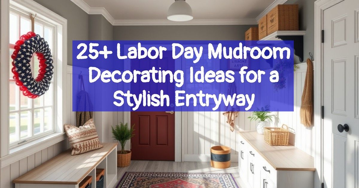 25+ Labor Day Mudroom Decorating Ideas for a Stylish Entryway