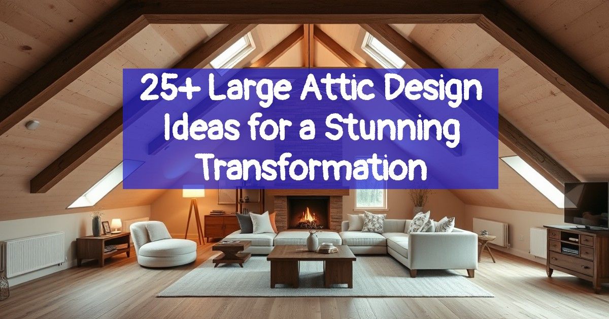 25+ Large Attic Design Ideas for a Stunning Transformation