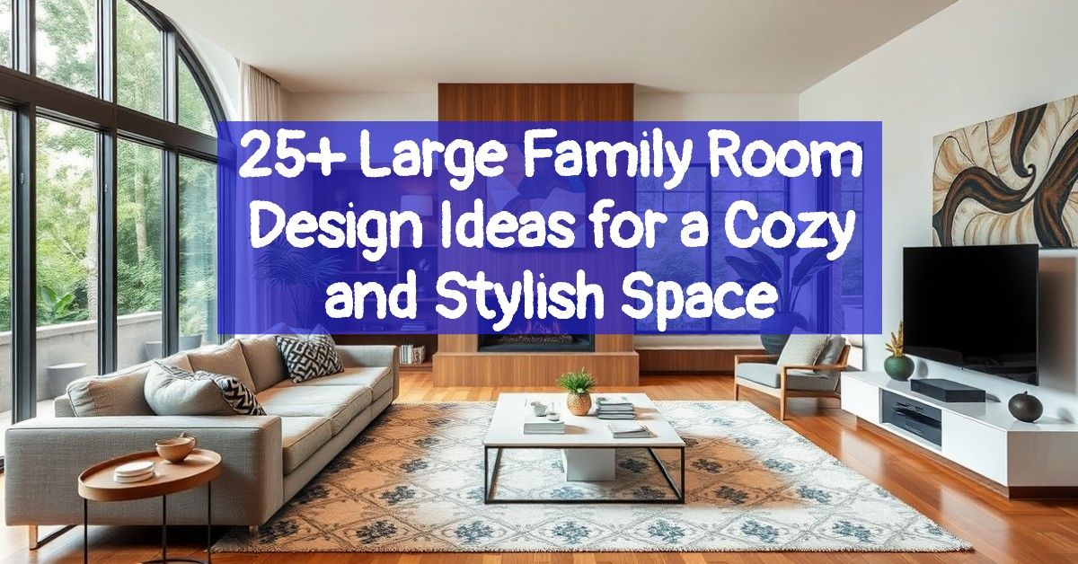 25+ Large Family Room Design Ideas for a Cozy and Stylish Space