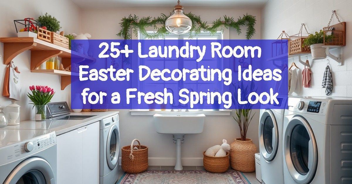 25+ Laundry Room Easter Decorating Ideas for a Fresh Spring Look