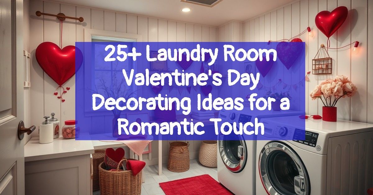 25+ Laundry Room Valentine's Day Decorating Ideas for a Romantic Touch