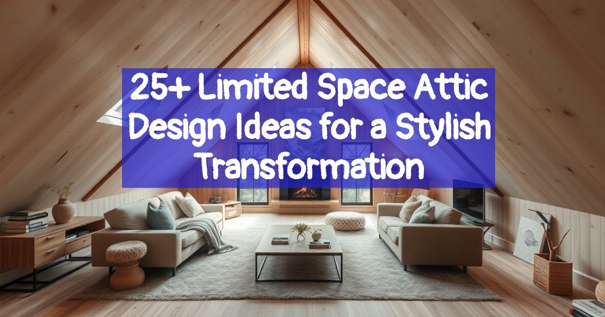 25+ Limited Space Attic Design Ideas for a Stylish Transformation