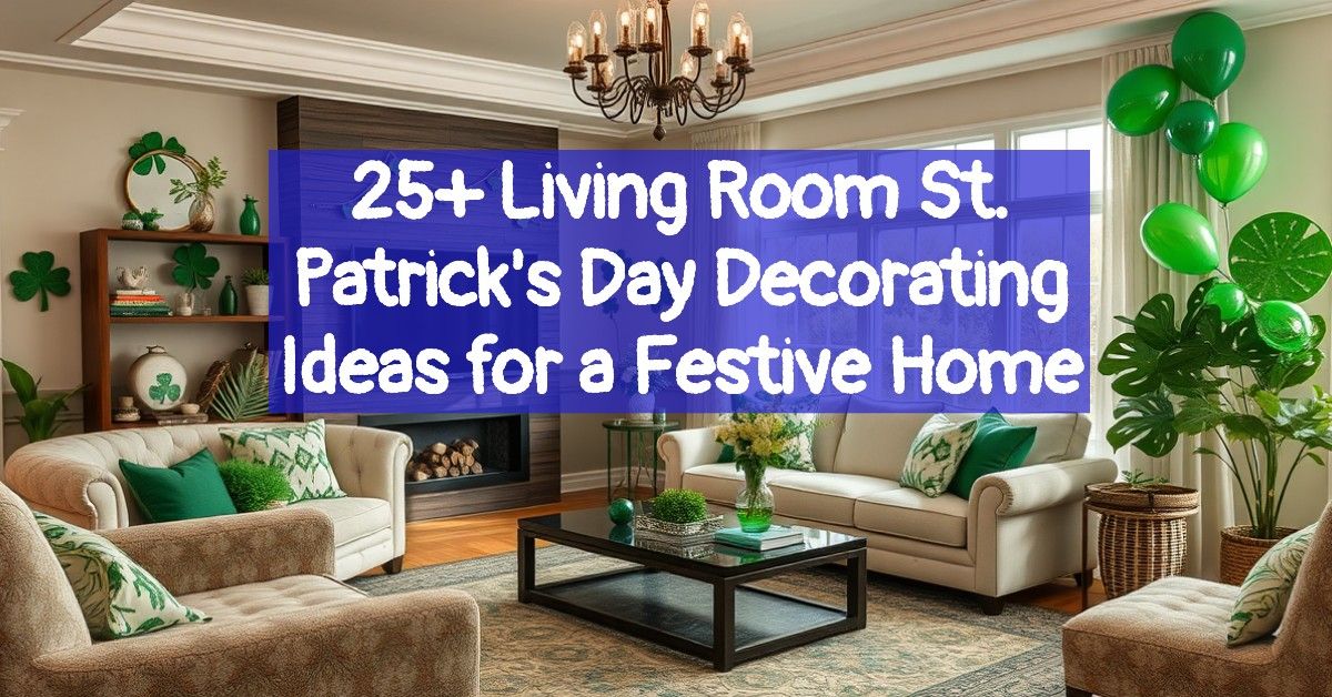 25+ Living Room St. Patrick's Day Decorating Ideas for a Festive Home