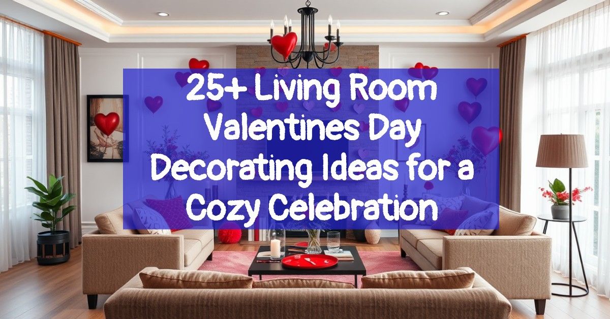 25+ Living Room Valentines Day Decorating Ideas for a Cozy Celebration