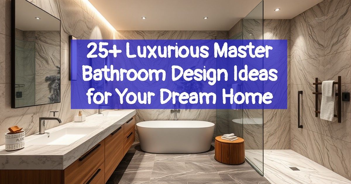 25+ Luxurious Master Bathroom Design Ideas for Your Dream Home