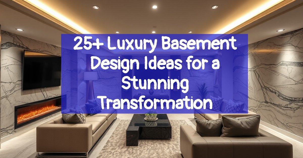 25+ Luxury Basement Design Ideas for a Stunning Transformation