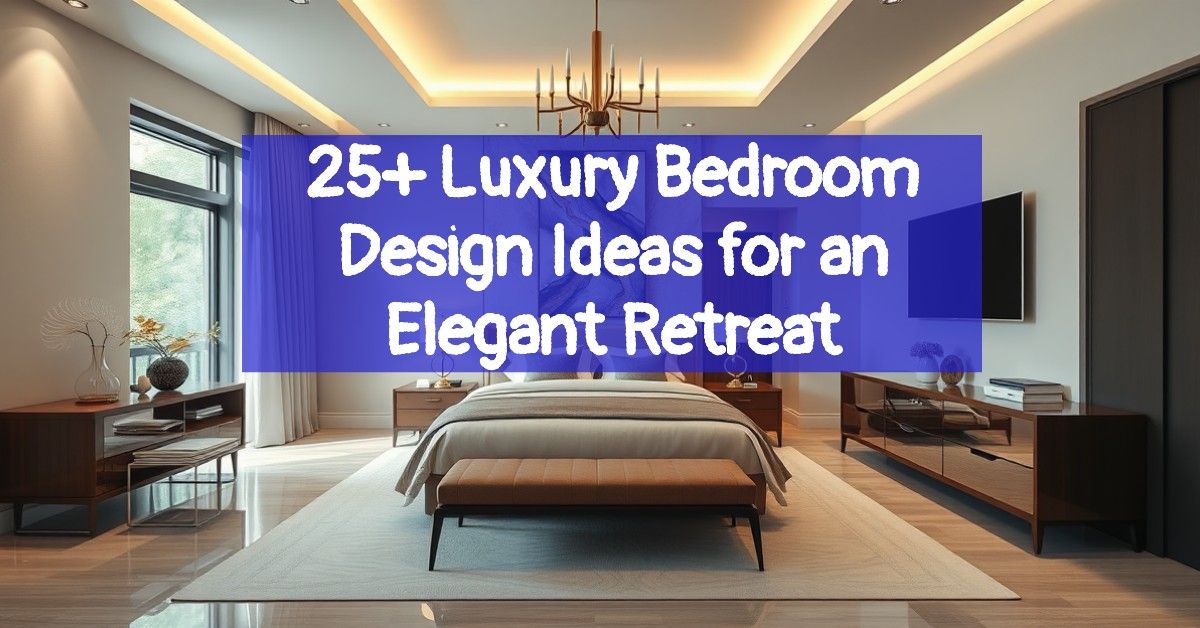 25+ Luxury Bedroom Design Ideas for an Elegant Retreat