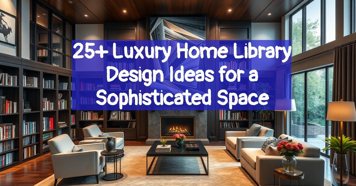 25+ Luxury Home Library Design Ideas for a Sophisticated Space