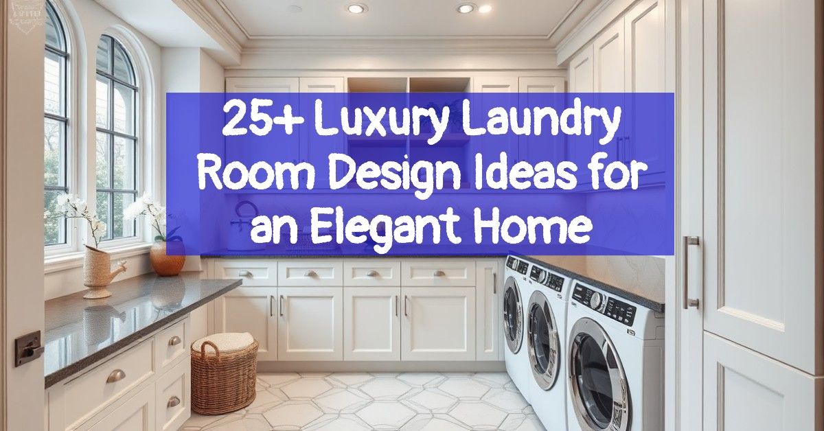 25+ Luxury Laundry Room Design Ideas for an Elegant Home