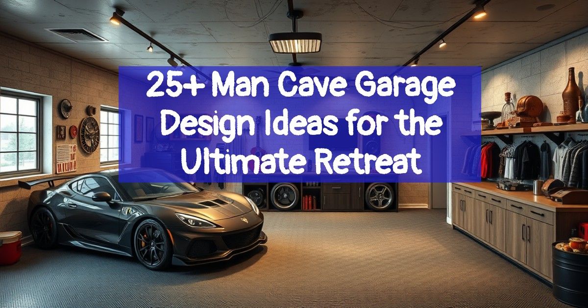 25+ Man Cave Garage Design Ideas for the Ultimate Retreat