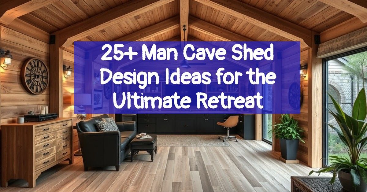 25+ Man Cave Shed Design Ideas for the Ultimate Retreat