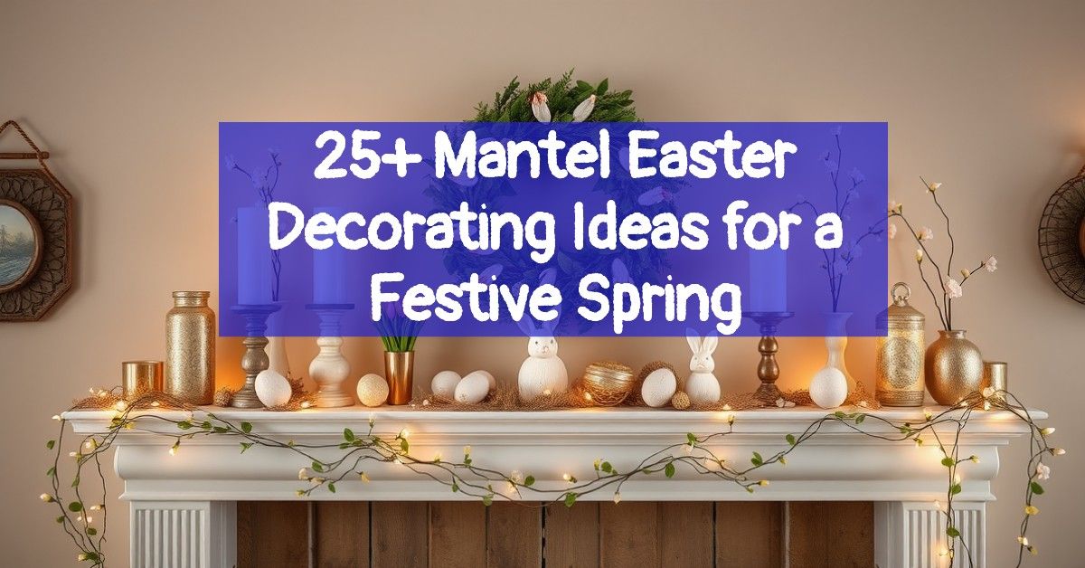 25+ Mantel Easter Decorating Ideas for a Festive Spring