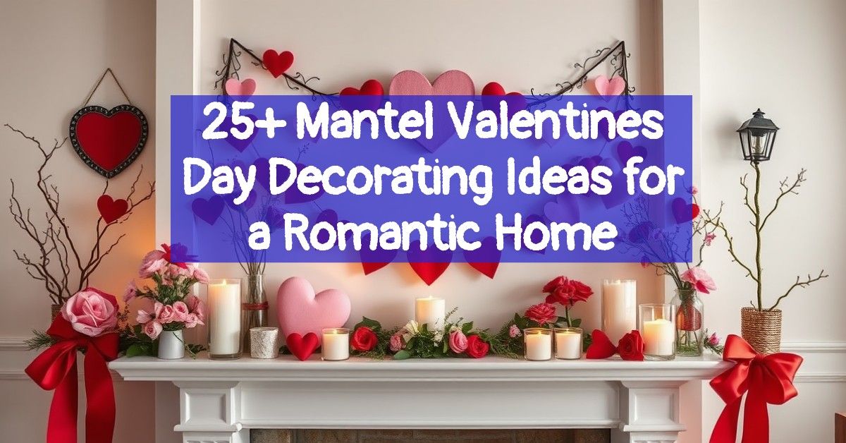 25+ Mantel Valentines Day Decorating Ideas for a Romantic Home