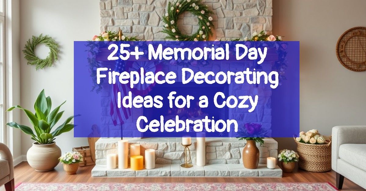 25+ Memorial Day Fireplace Decorating Ideas for a Cozy Celebration