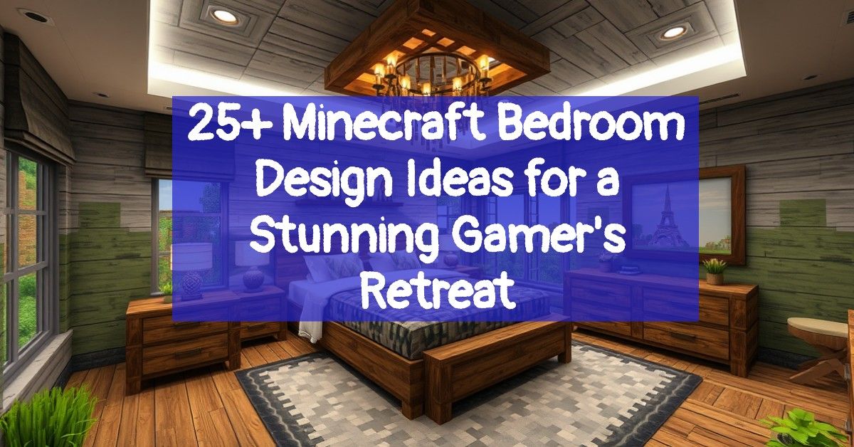 25+ Minecraft Bedroom Design Ideas for a Stunning Gamer's Retreat