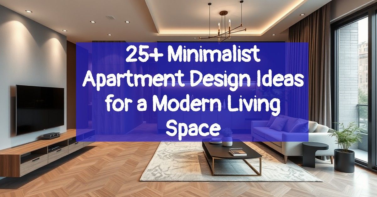 25+ Minimalist Apartment Design Ideas for a Modern Living Space