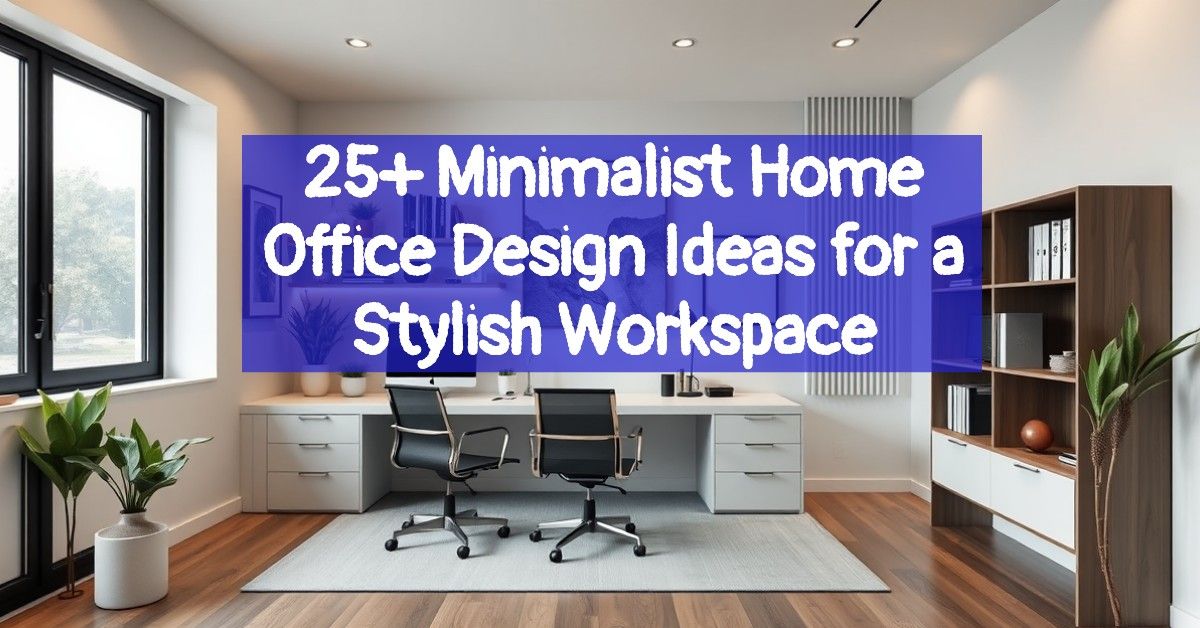 25+ Minimalist Home Office Design Ideas for a Stylish Workspace