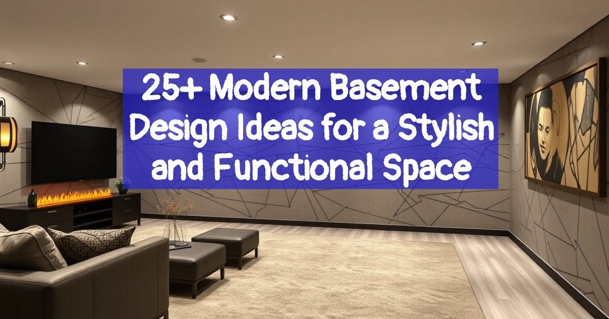 25+ Modern Basement Design Ideas for a Stylish and Functional Space