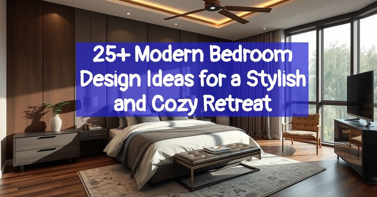 25+ Modern Bedroom Design Ideas for a Stylish and Cozy Retreat