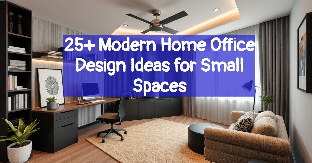 25+ Modern Home Office Design Ideas for Small Spaces