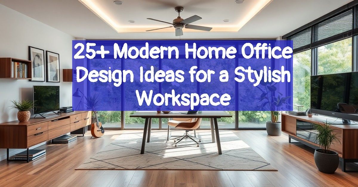 25+ Modern Home Office Design Ideas for a Stylish Workspace