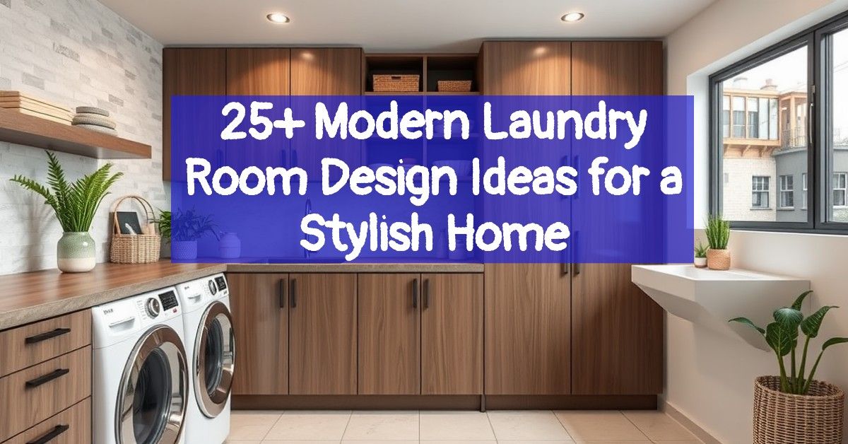 25+ Modern Laundry Room Design Ideas for a Stylish Home