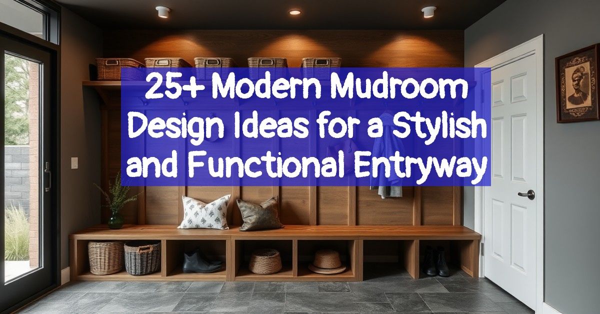 25+ Modern Mudroom Design Ideas for a Stylish and Functional Entryway