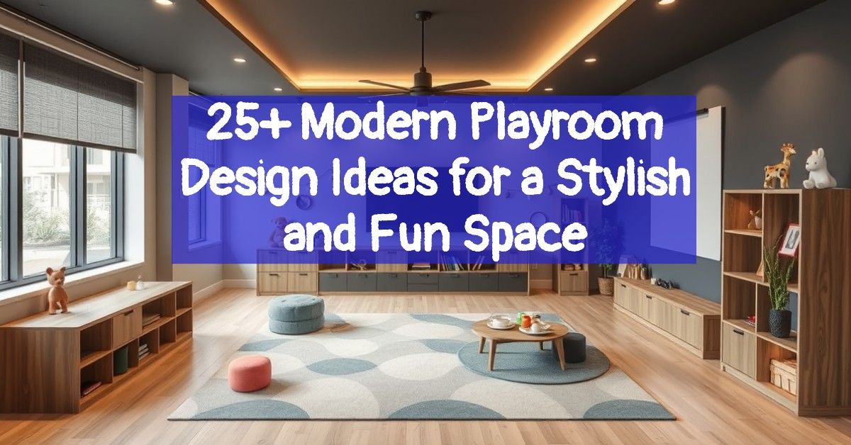 25+ Modern Playroom Design Ideas for a Stylish and Fun Space