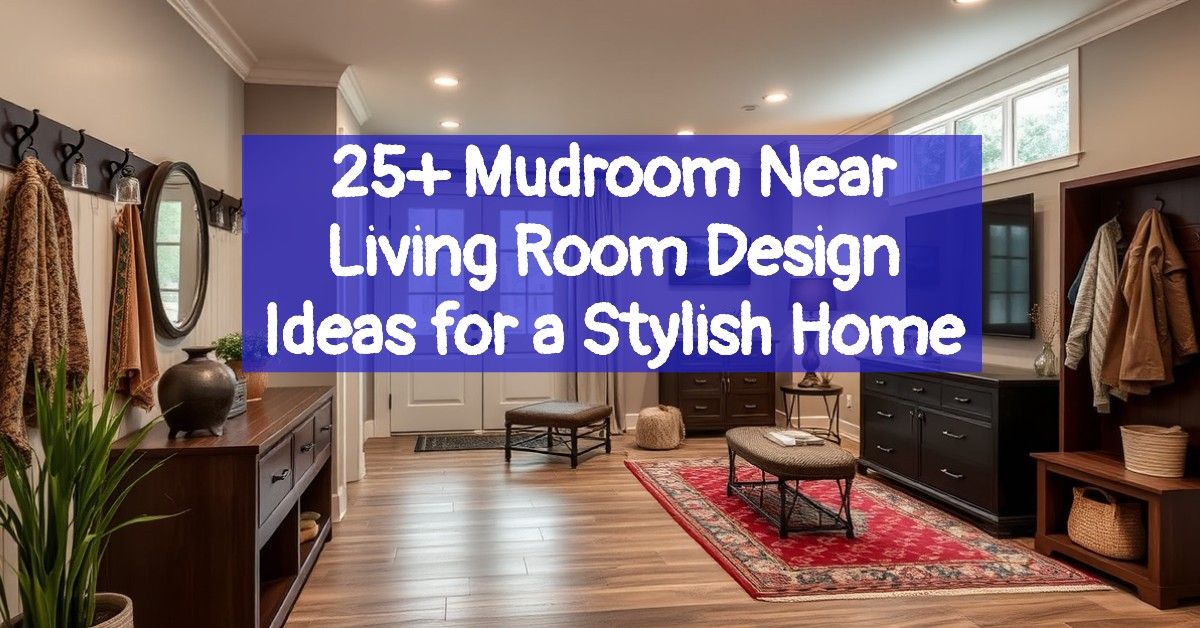 25+ Mudroom Near Living Room Design Ideas for a Stylish Home