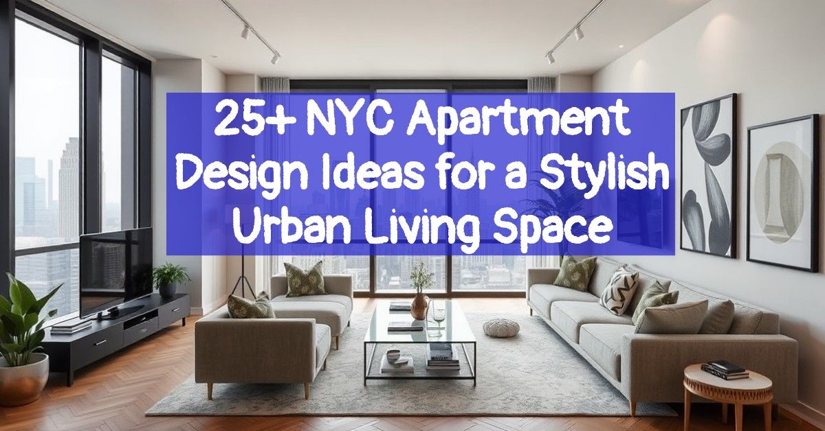 25+ NYC Apartment Design Ideas for a Stylish Urban Living Space