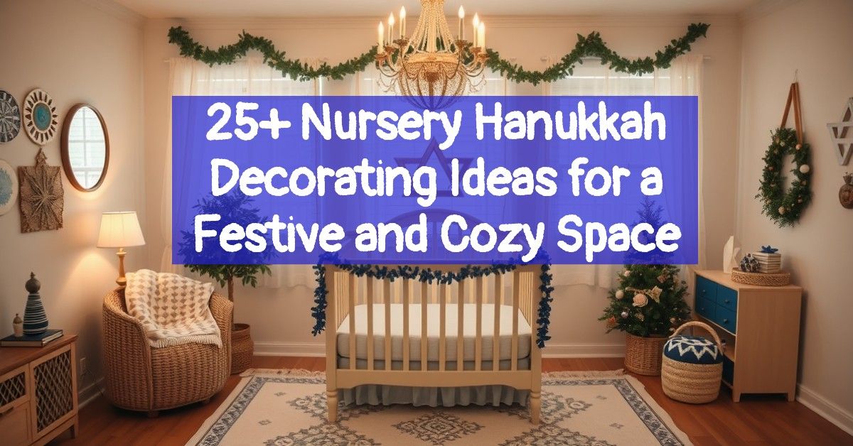 25+ Nursery Hanukkah Decorating Ideas for a Festive and Cozy Space