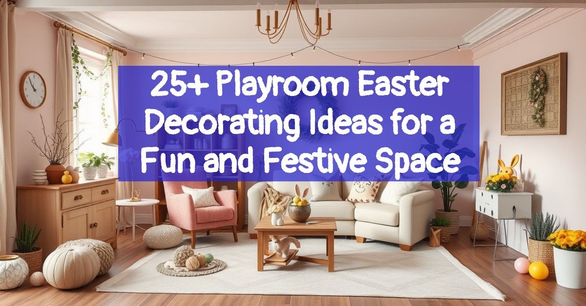 25+ Playroom Easter Decorating Ideas for a Fun and Festive Space