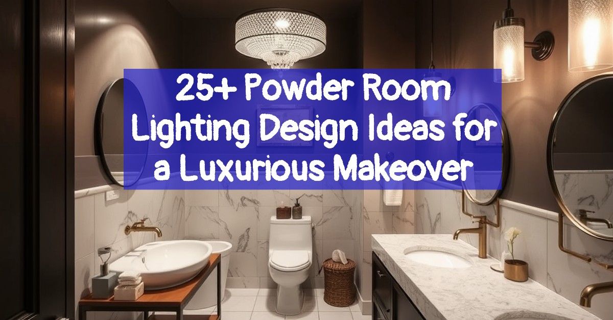 25+ Powder Room Lighting Design Ideas for a Luxurious Makeover