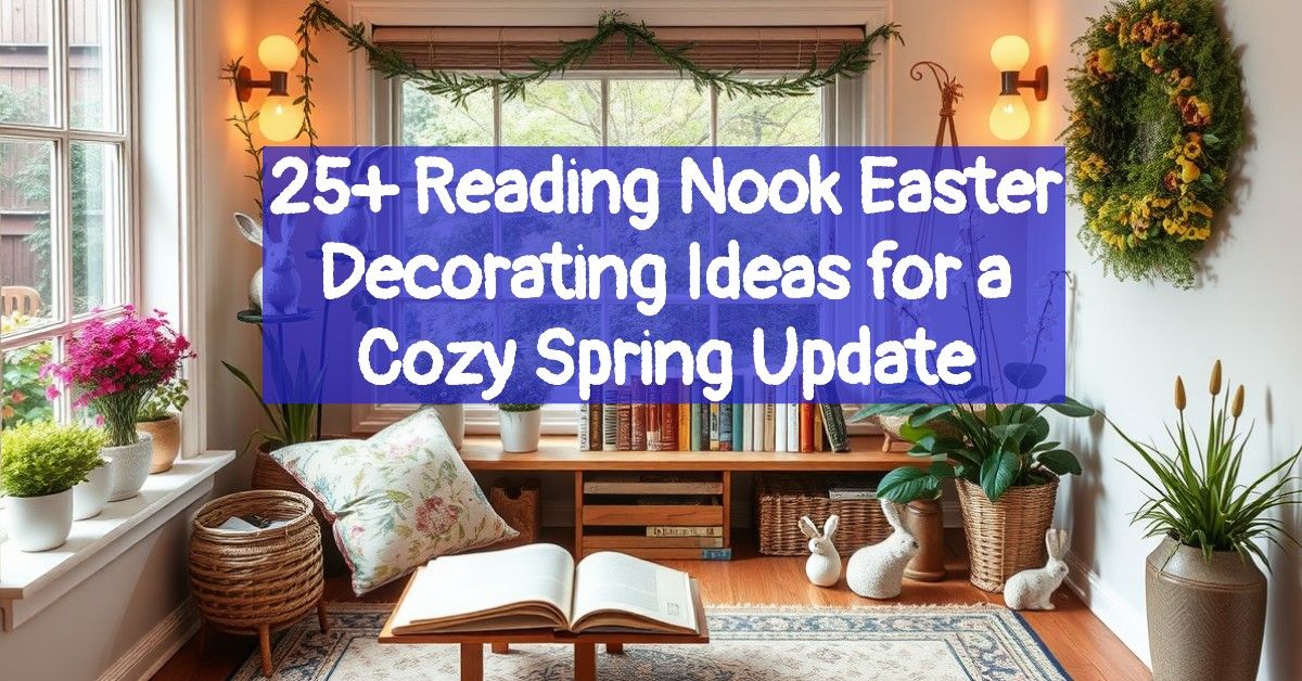 25+ Reading Nook Easter Decorating Ideas for a Cozy Spring Update