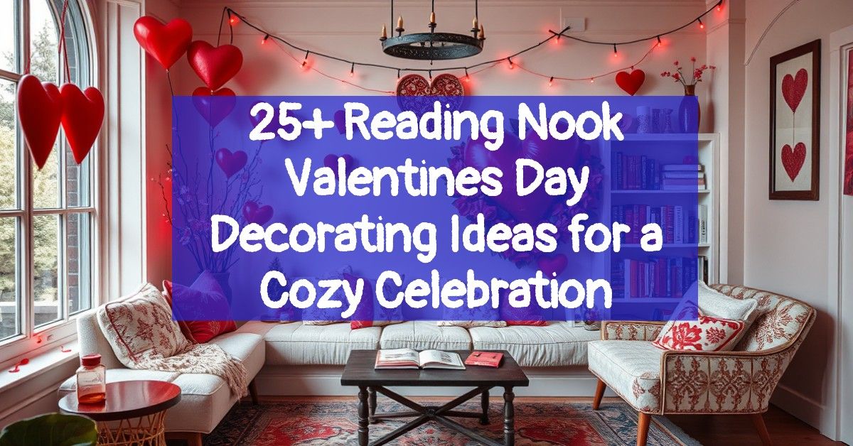 25+ Reading Nook Valentines Day Decorating Ideas for a Cozy Celebration