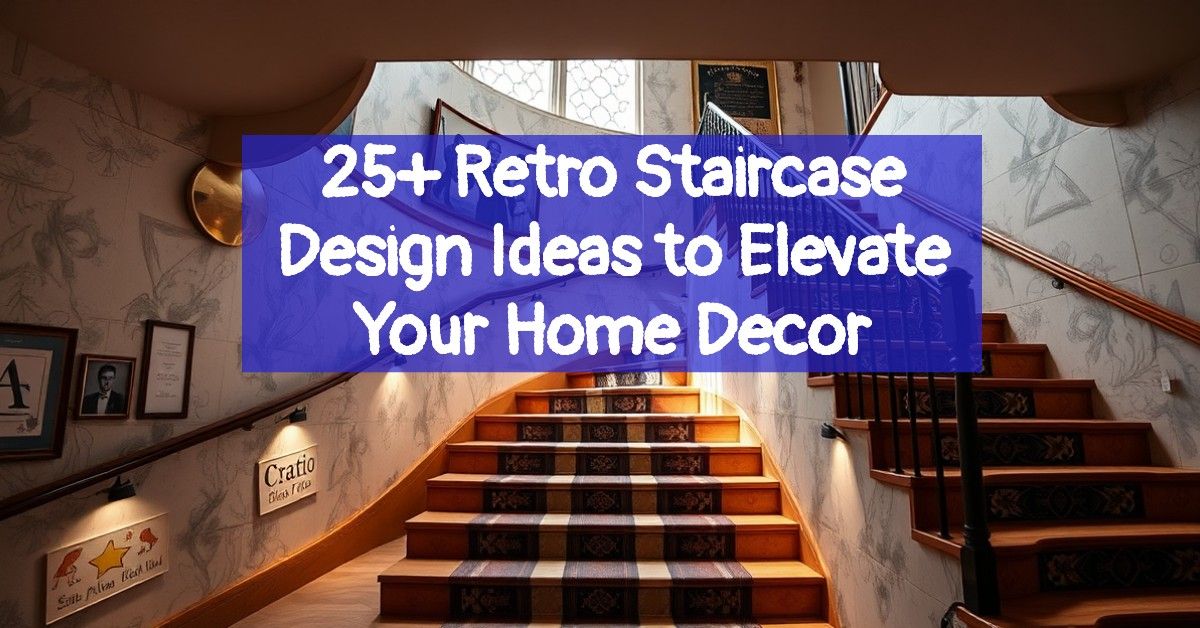 25+ Retro Staircase Design Ideas to Elevate Your Home Decor