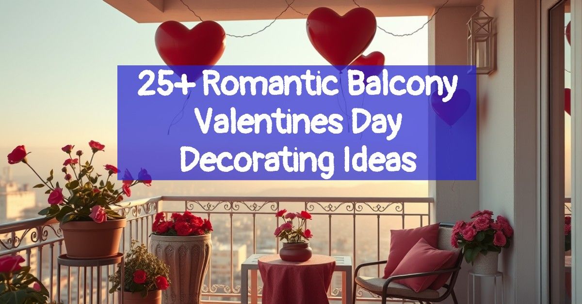 25+ Romantic Balcony Valentines Day Decorating Ideas