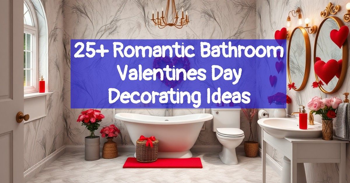 25+ Romantic Bathroom Valentines Day Decorating Ideas