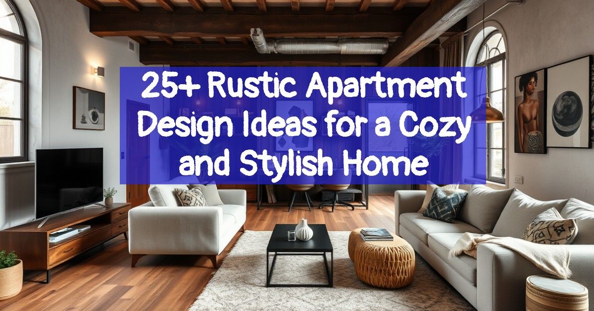 25+ Rustic Apartment Design Ideas for a Cozy and Stylish Home